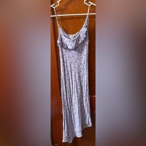 JUNIORS Purple with Flowers Dress